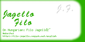 jagello filo business card